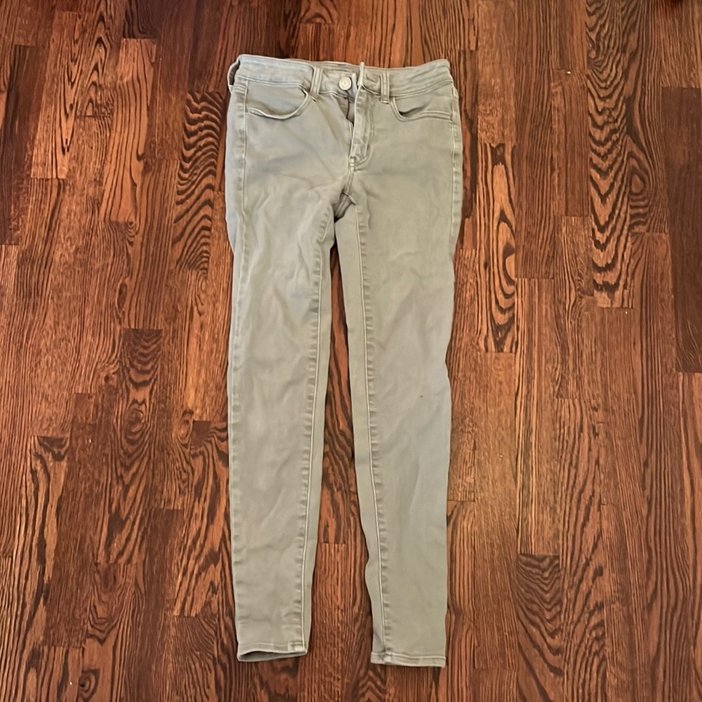 Olive Green Skinny Jeans